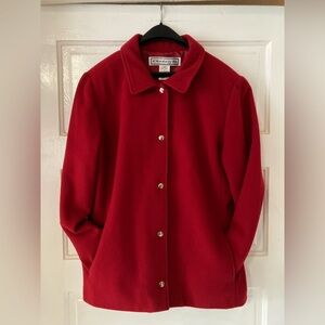 Vintage 1980’s red wool blend coat